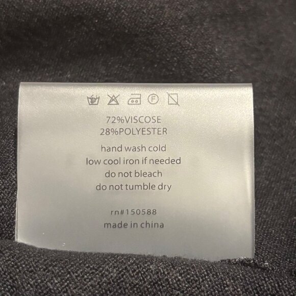 Anthropologie Sundays Womens Andes Mini Dress Size M Black Carbon Mock-Neck - Picture 9 of 9